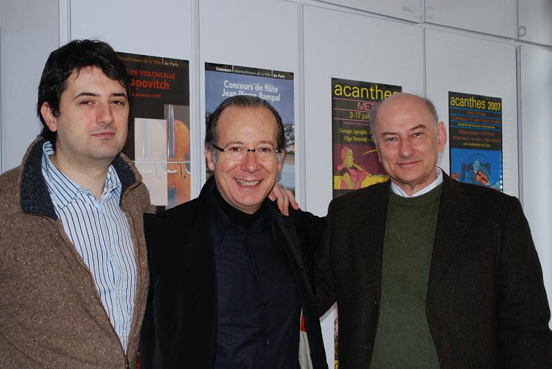 DSC_0062.JPG - Réunion pour les sélection des stagiaires 2009, dans nos bureau avec Bruno Mantovani, Ivan Fedele et Higues Dufourt
