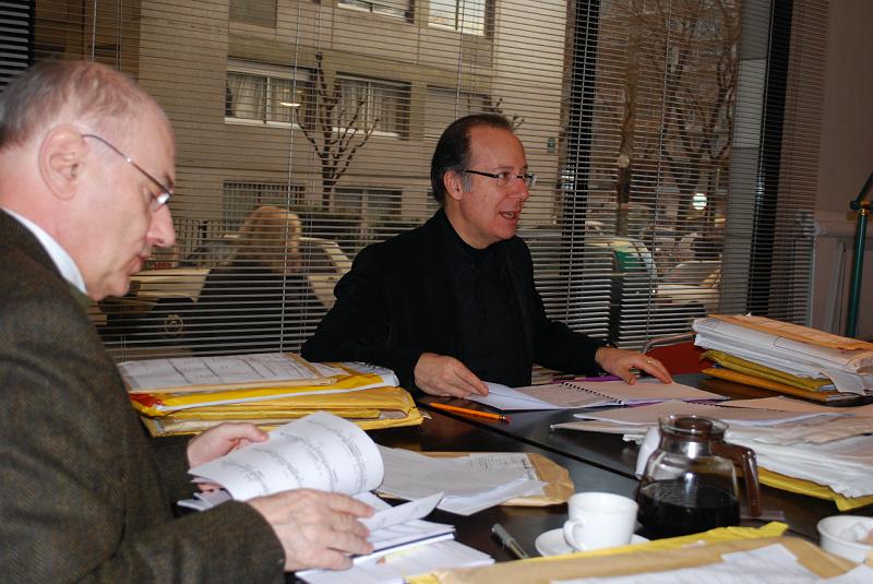 DSC_0106.JPG - Réunion pour les sélection des stagiaires 2009, dans nos bureau avec Bruno Mantovani, Ivan Fedele et Higues Dufourt